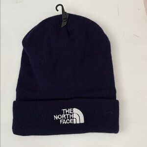 North face blue bean hats new warm and soft